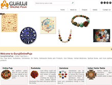 Tablet Screenshot of gurujionlinepuja.com